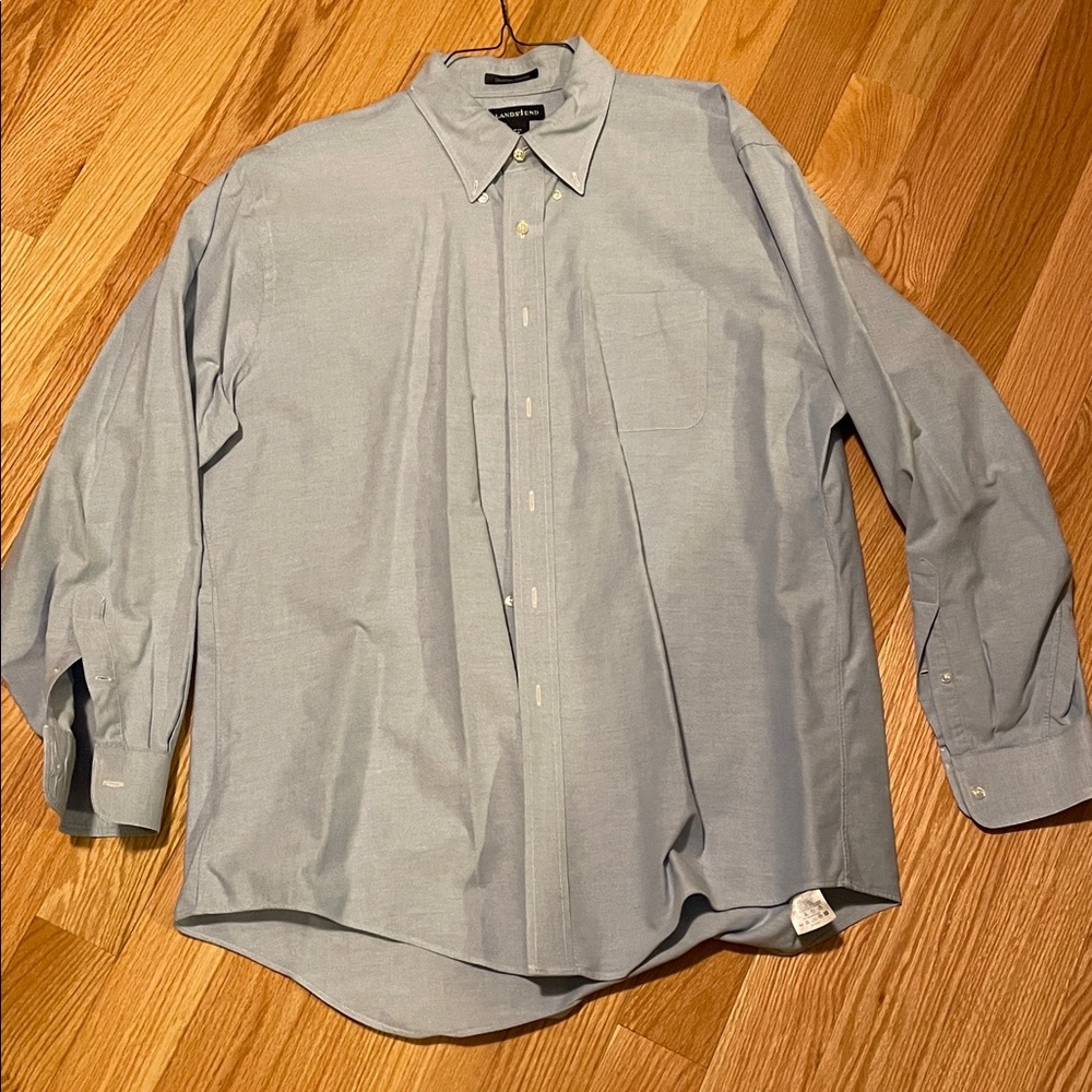Two Lands End Light Blue Original
Oxford Dress Shirt.